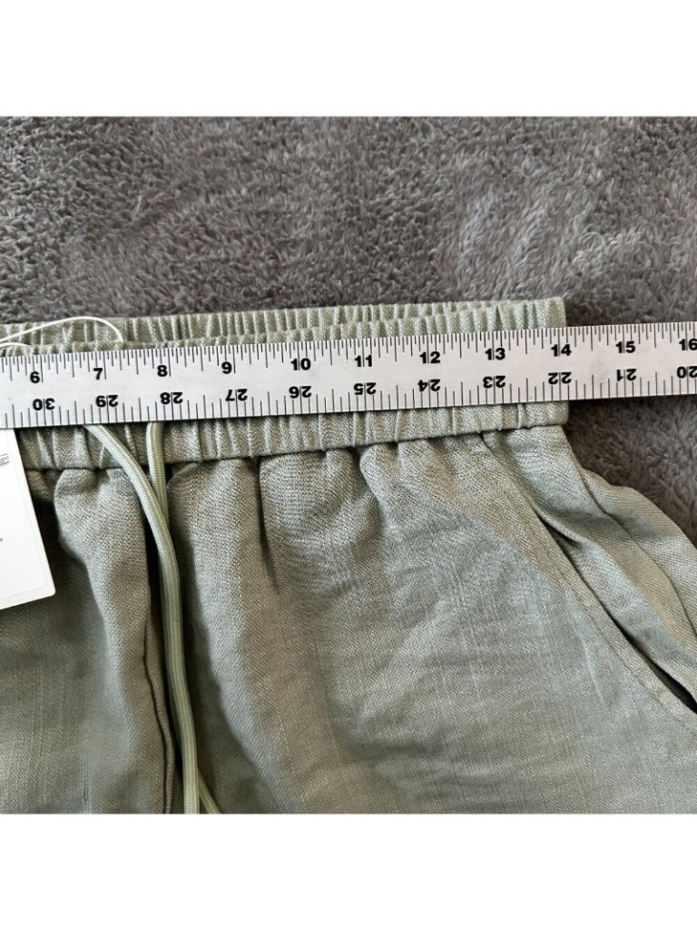 NWT Halara Wide Leg Pull On Pants Women's M Medium Regular Light Green - Picture 4 of 6